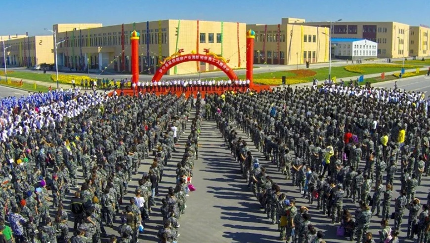 Factories of Turkic Muslim internment, part of China’s reeducation camp system, are subsidized and directed by the state, and employ many former detainees at a fraction of minimum wage