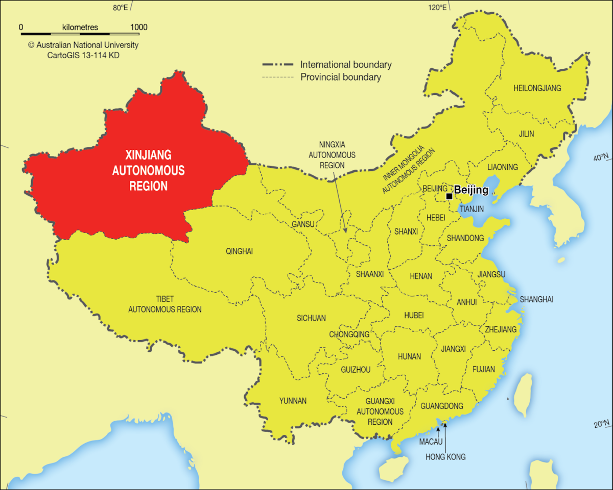 xinjiang map