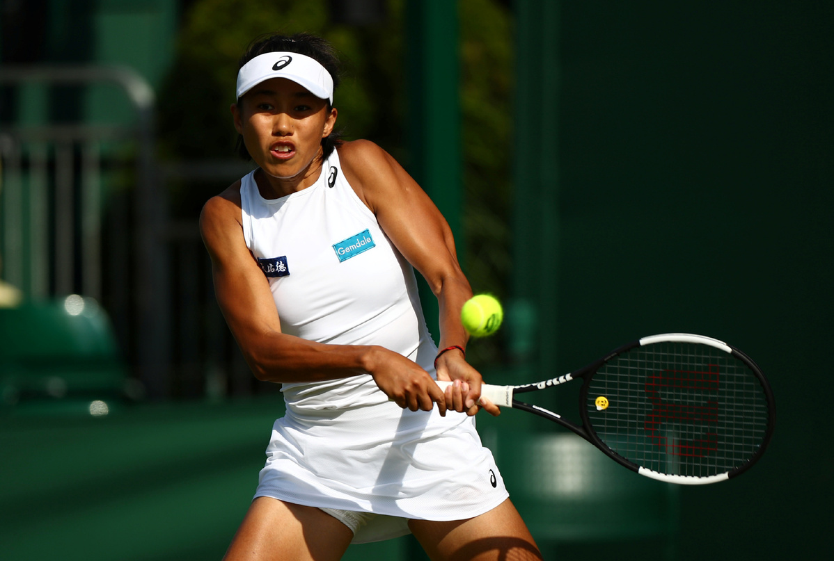 Zhang Shuai at Wimbledon Hannah Mckay Reuters