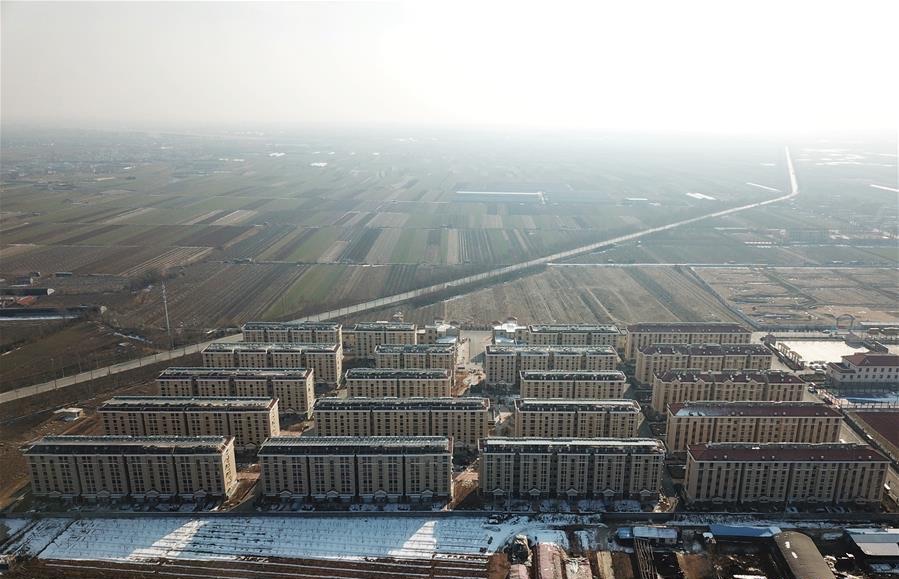 A set of buildings in Shandong Province built after villages were razed