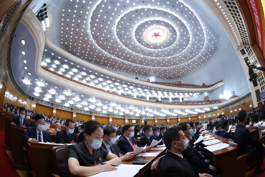 the national people's congress in beijing in may 2020