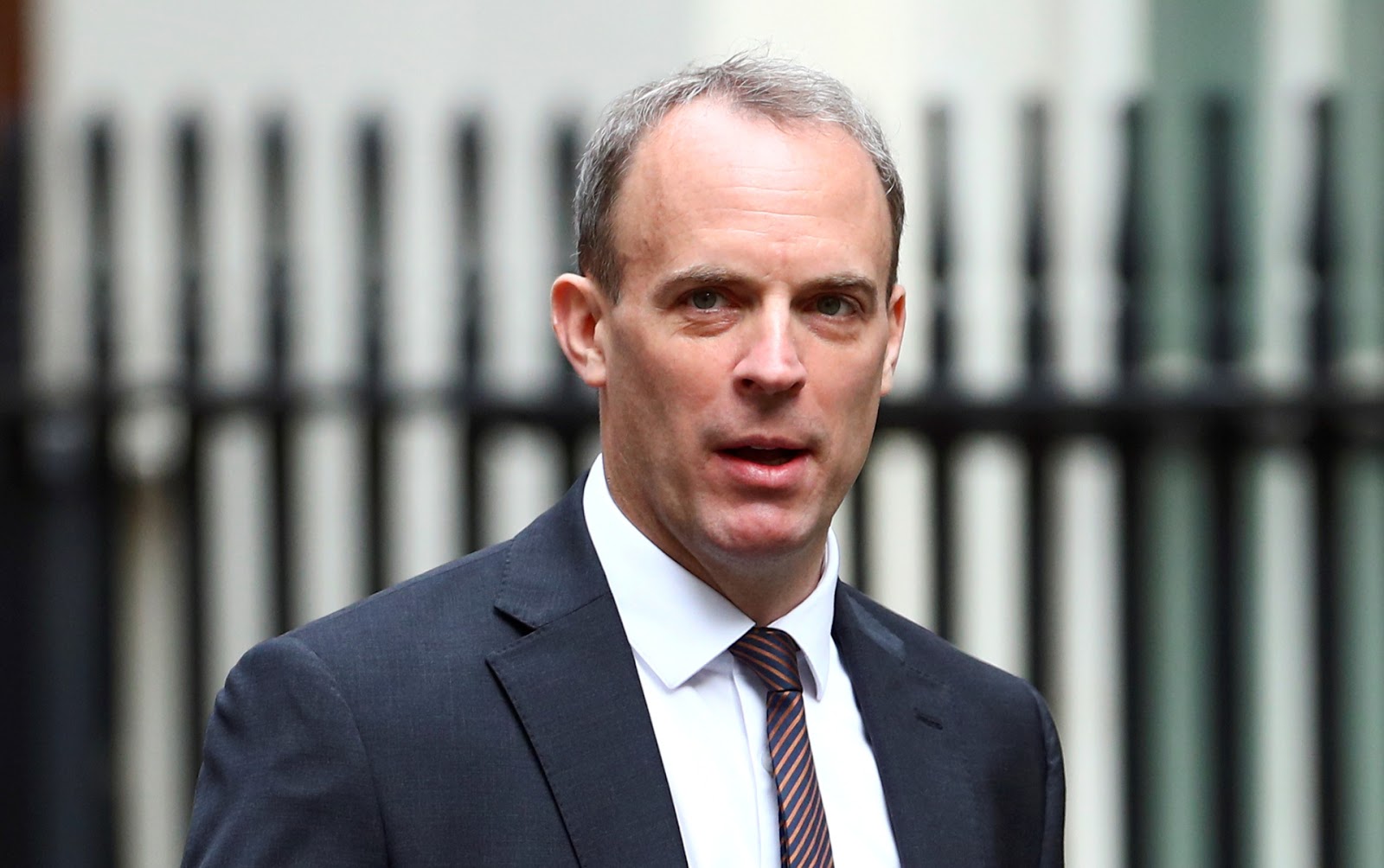 british foreign secretary dominic raab at downing street, london