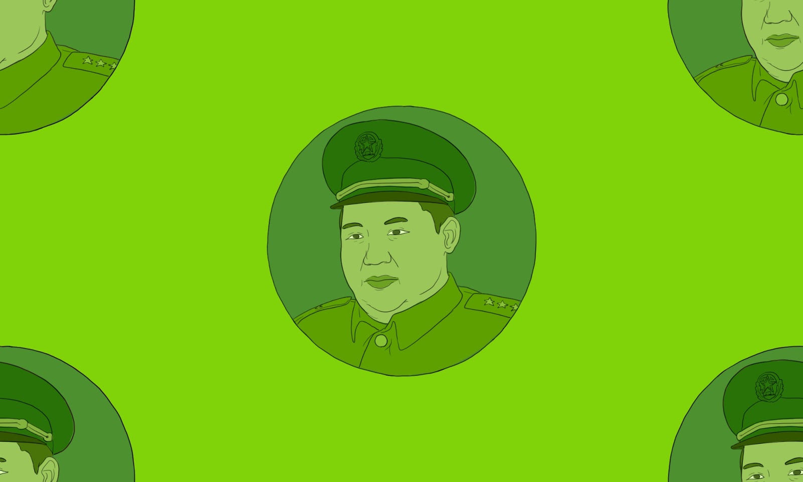 illustration of Mao Xinyu, Mao Zedong's potbellied grandson