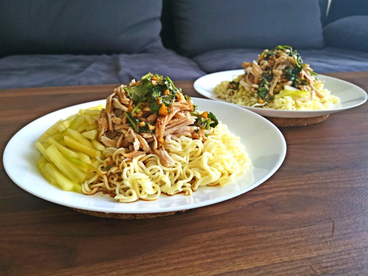 cold noodles with chicken
