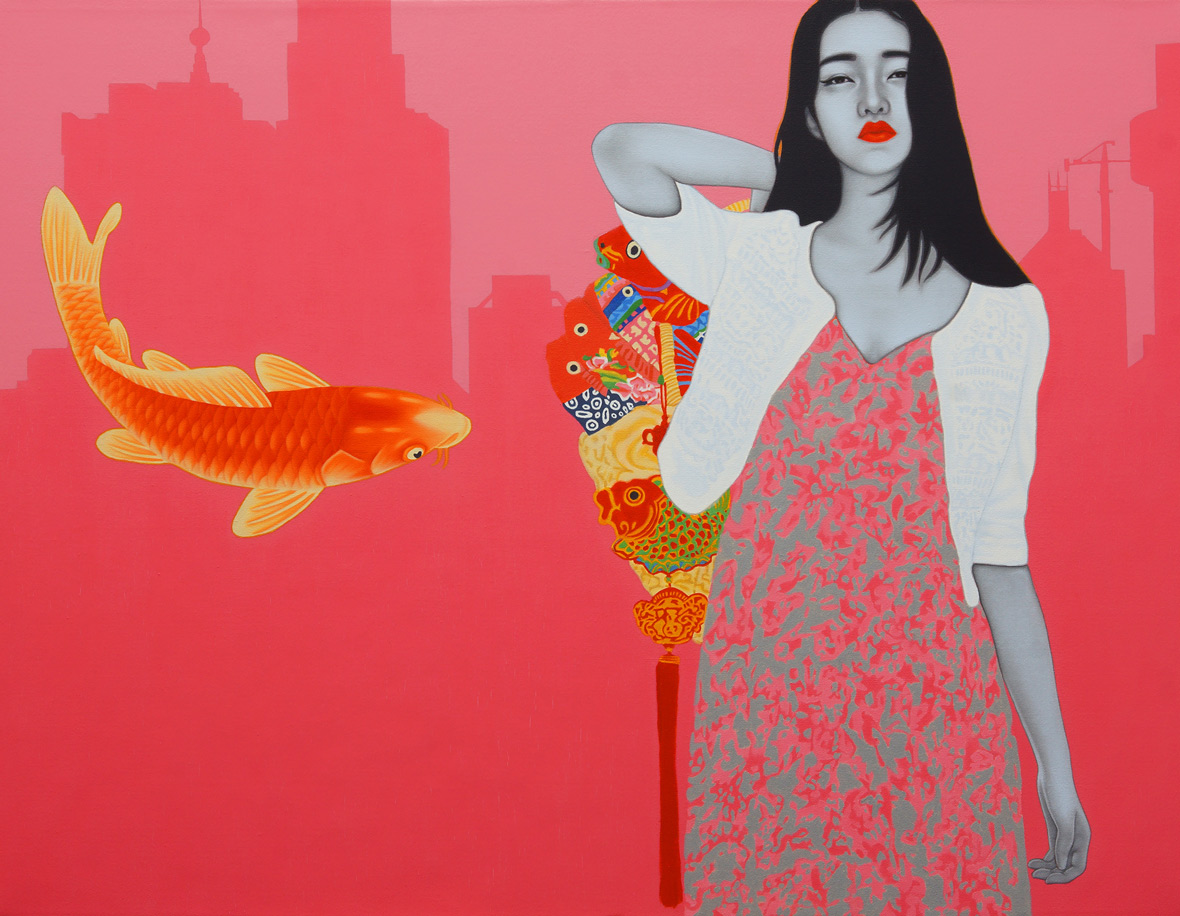 fishgirl-yu-nyu-hai-100x130cm-you-hua-oilonpainting2015-xu