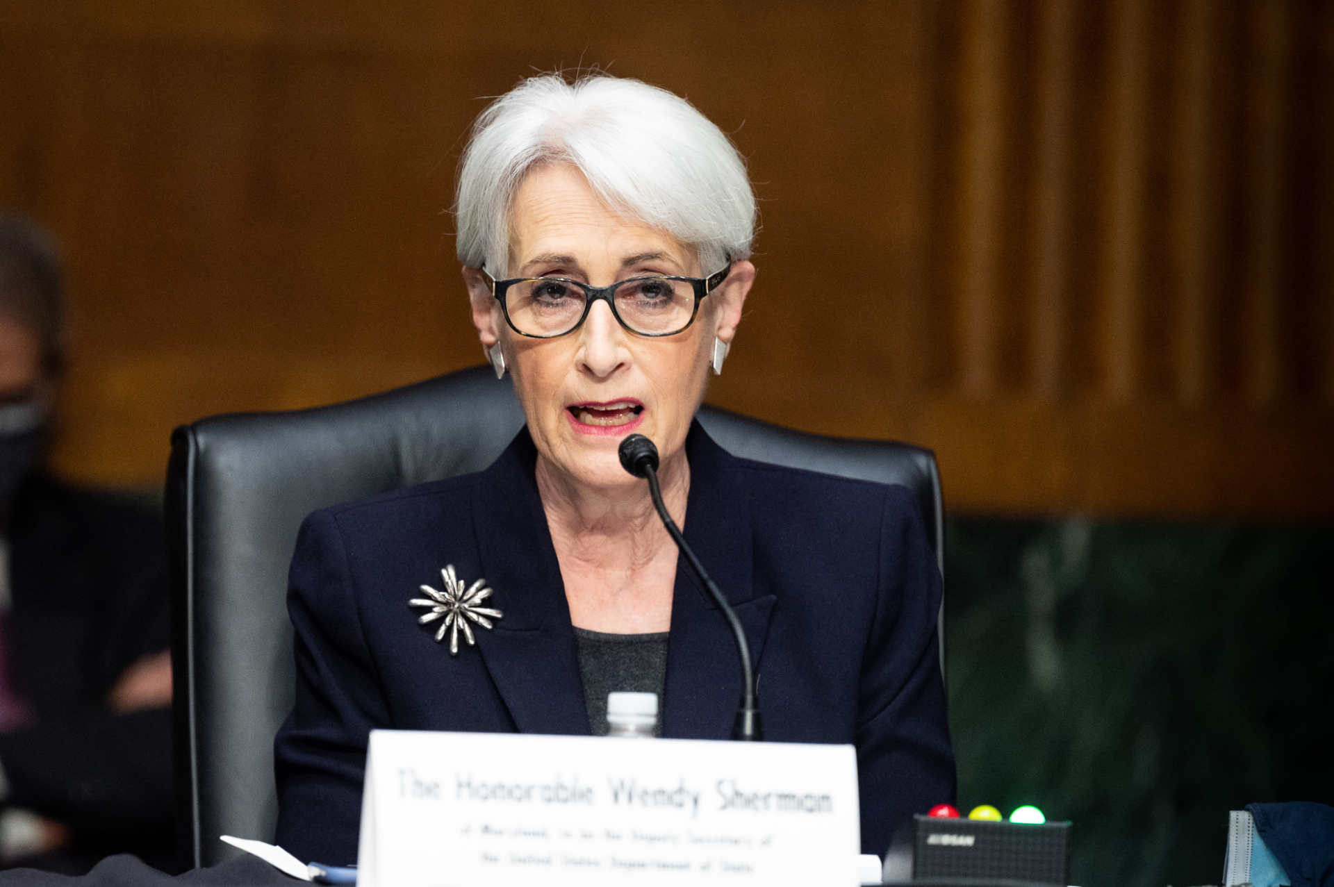 Wendy Sherman at a U.S. Senate hearing in March 2021