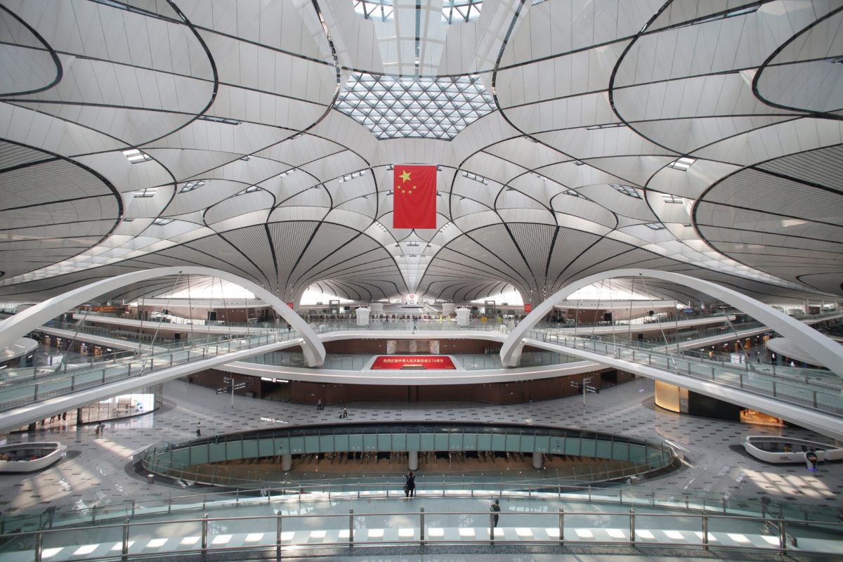 daxing airport in beijing, china