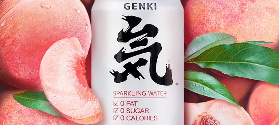 genki forest sparkling water peach