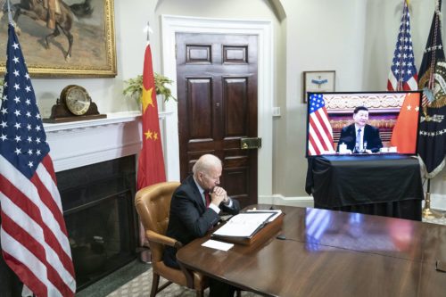 President Joe Biden has a virtual meeting with General Secretary Xi Jinping