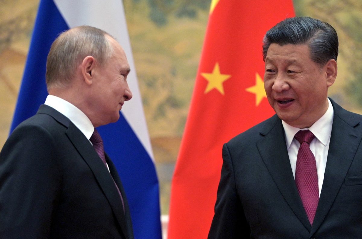 Russian President Vladimir Putin and General Secretary Xí Jìnpíng 习近平 meet in Beijing on February 4, 2022.